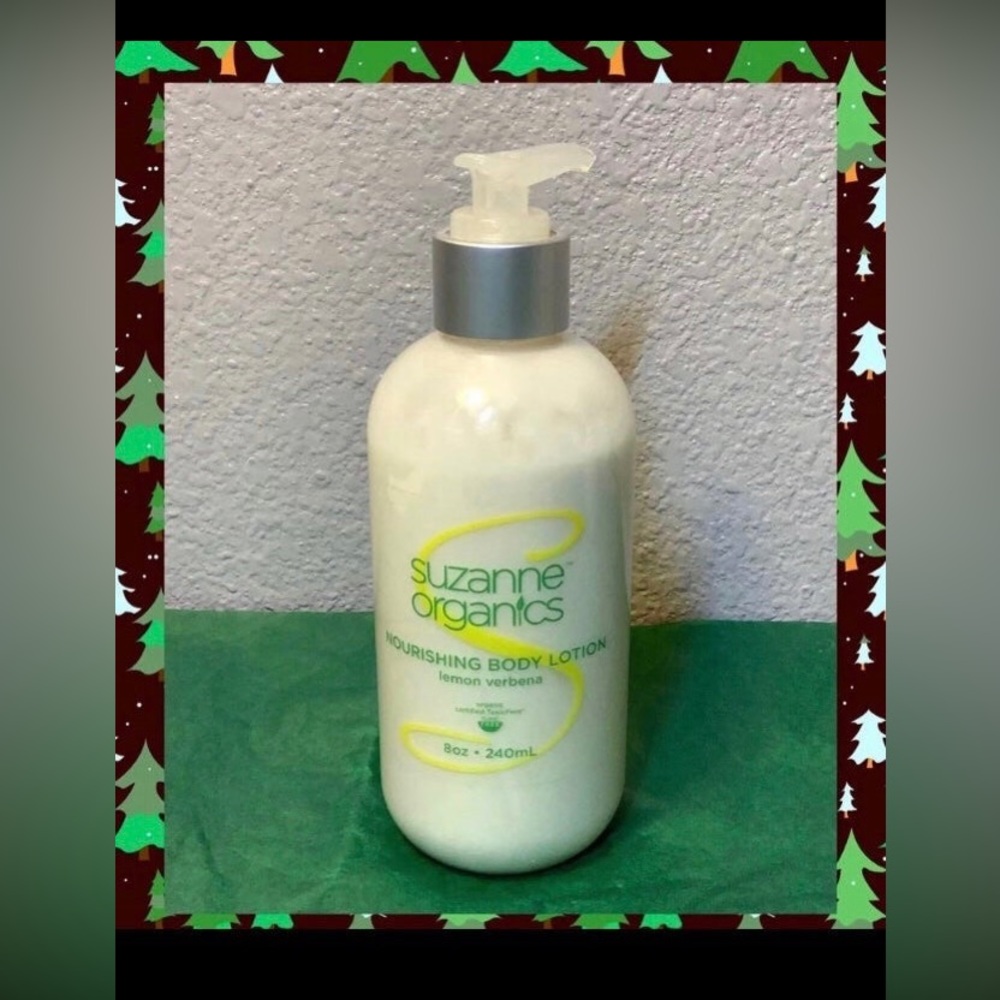 New SUZANNE ORGANICS LEMON VERBENA Nourishing Body Lotion 8 OZ ~